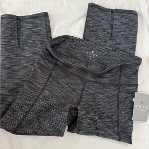 Athleta NWT Charcoal Cropped Women Leggings